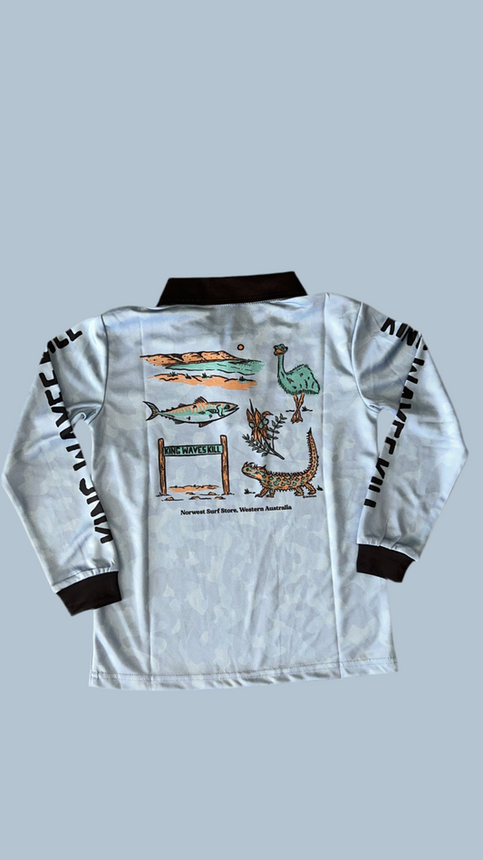 Kids Norwest Surf x Jack Miers Fishing Shirt