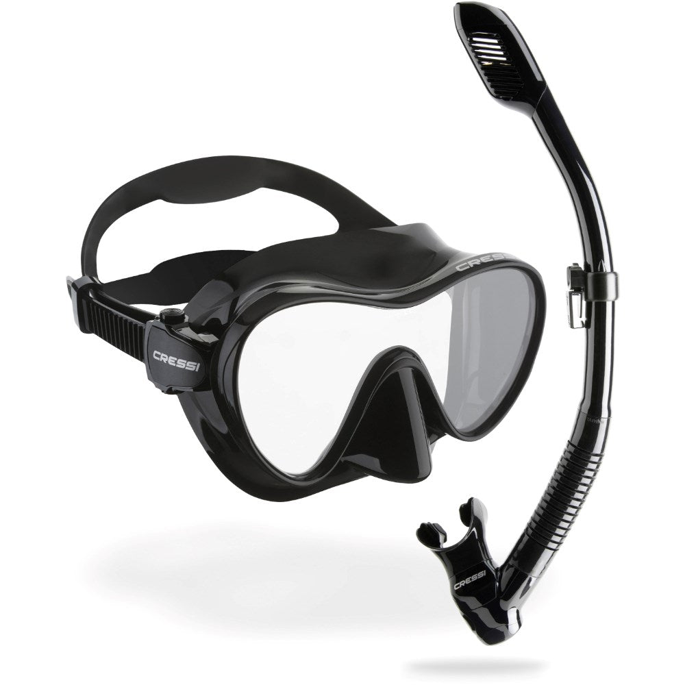 Cressi F1 + Dry Mask & Snorkel Set