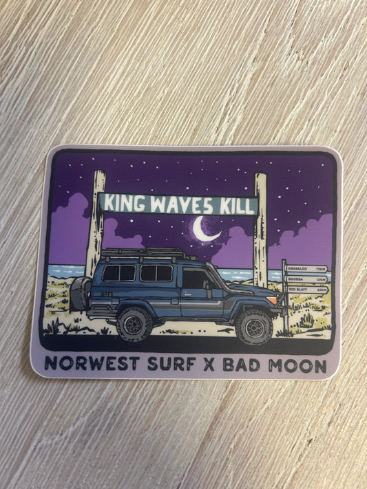 Sticker - Badmoon x Norwestsurf