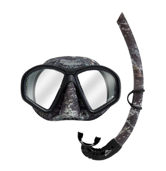 Ocean Hunter Phantom Camo Mask & Snorkel Set